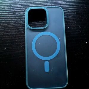 Blue Phone Case with MagSafe Compatibility iPhone 15 pro max